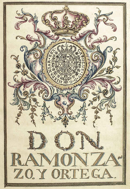 Don Ramon Zazo of Ortega Signed Patent of Nobility.