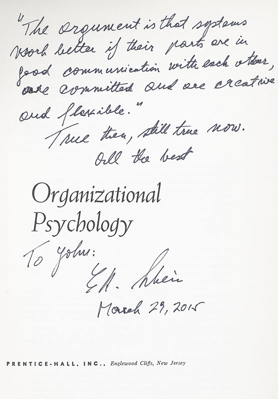 Organizational Psychology.