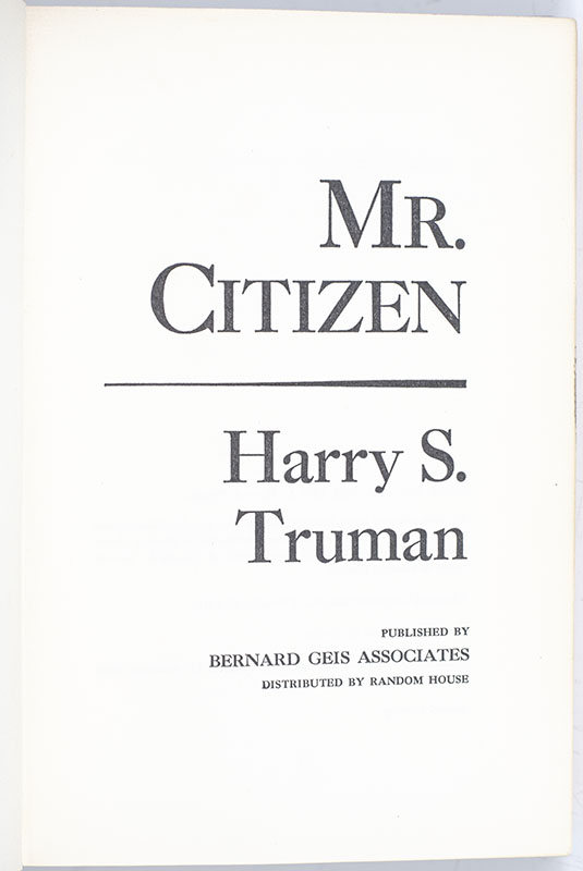 Mr. Citizen.