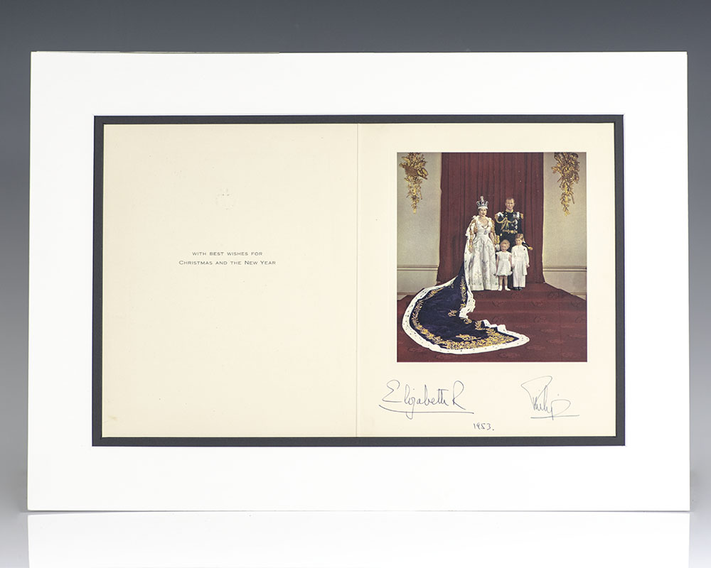 Queen Elizabeth II and Prince Philip Photograph Signed.