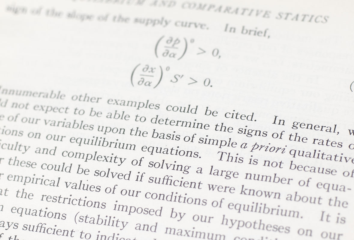Foundations of Economic Analysis.