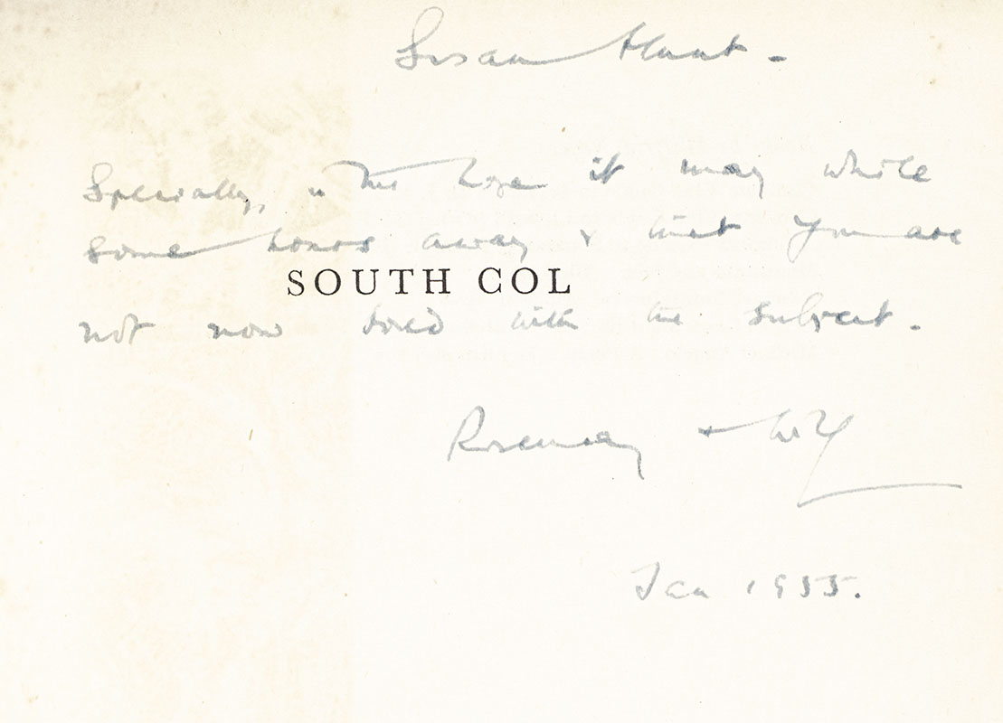 South Col: One Man's Adventure on the Ascent of Everest 1953.