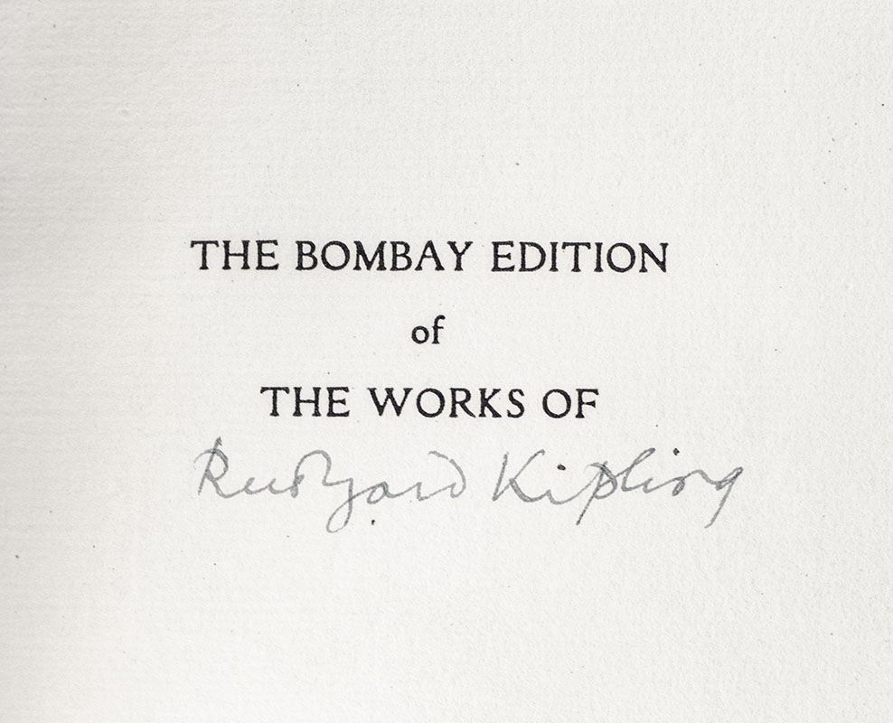 The Works of Rudyard Kipling: The Deluxe Signed Edition.
