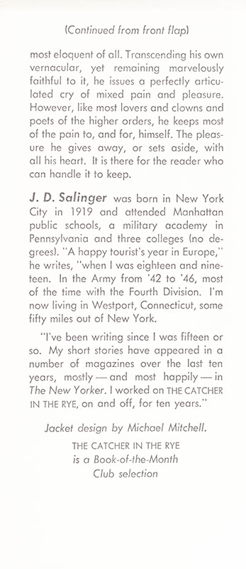 The Catcher In The Rye.