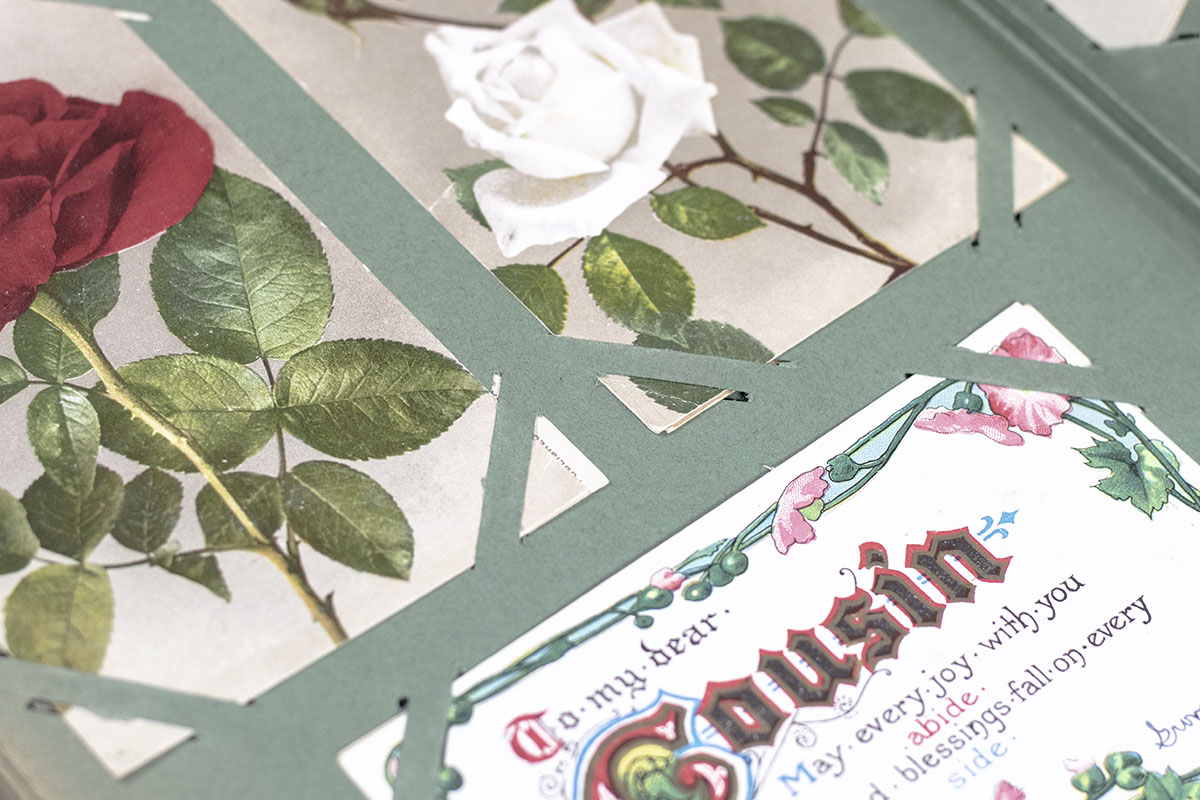 Antique Postcard Collection Album.