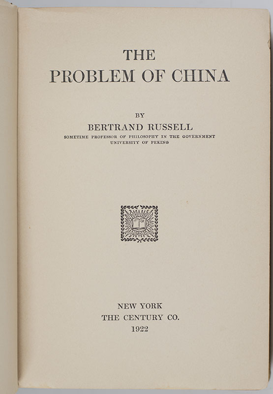 The Problem Of China.