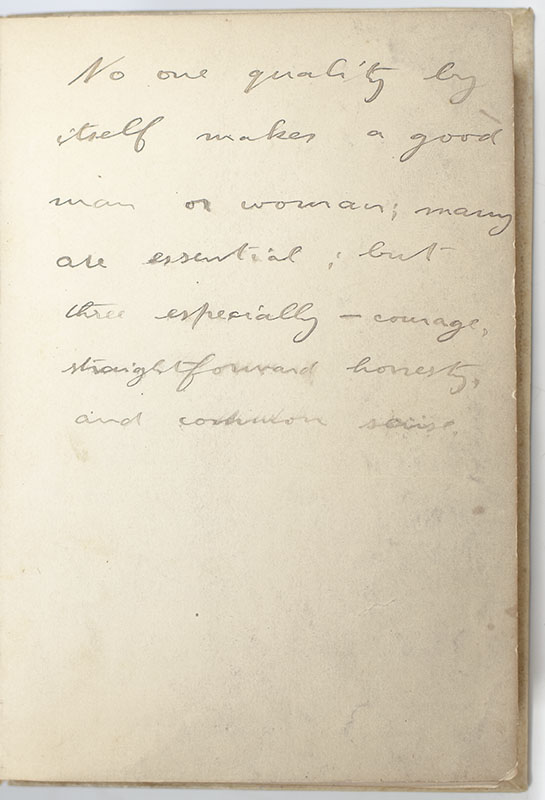 Theodore Roosevelt Signed and Inscribed Autograph Quotation Book.