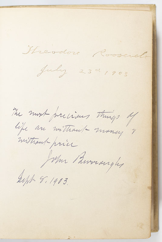 Theodore Roosevelt Signed and Inscribed Autograph Quotation Book.