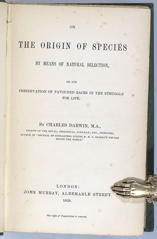 On the Origin of Species by Means of Natural Selection, or the Preservation of Favoured Races in the Struggle for Life.