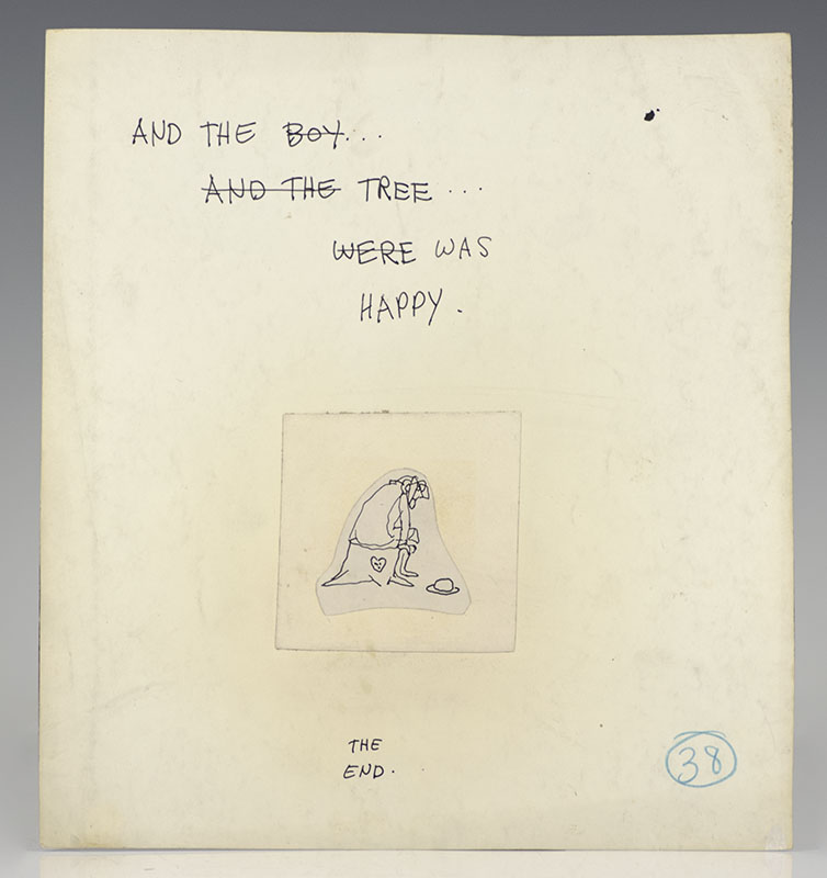 The Giving Tree Original Autograph Manuscript.