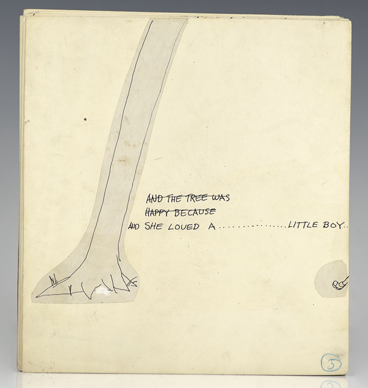 The Giving Tree Original Autograph Manuscript.