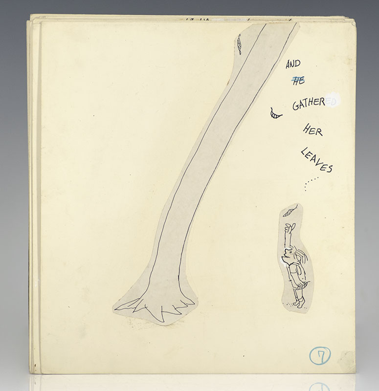 The Giving Tree Original Autograph Manuscript.