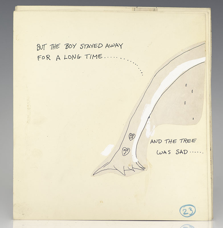 The Giving Tree Original Autograph Manuscript.