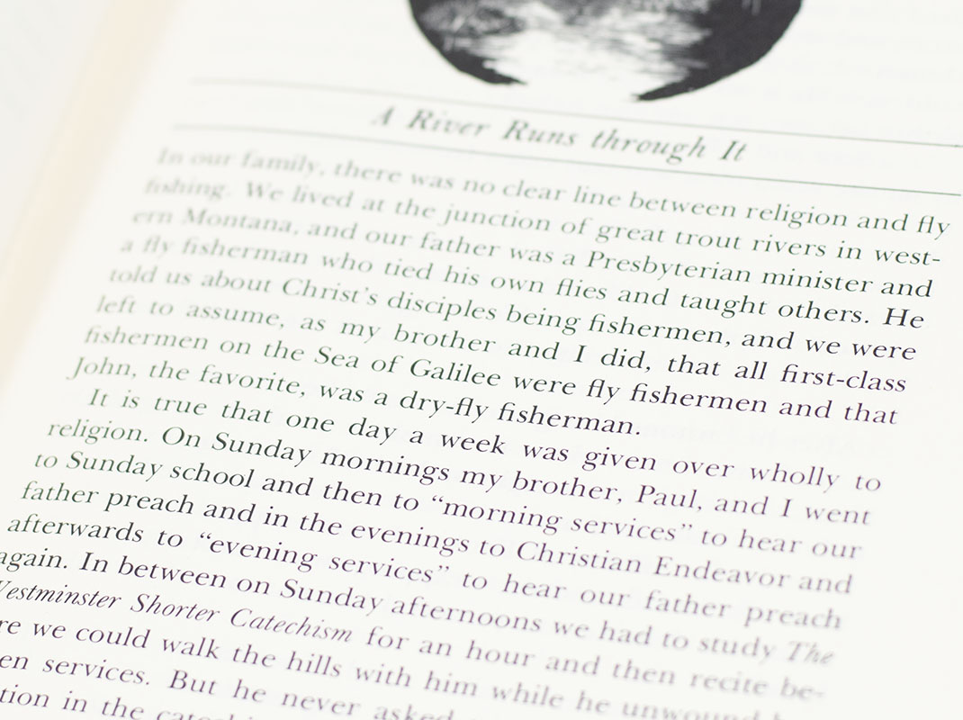 A River Runs Through It and Other Stories.