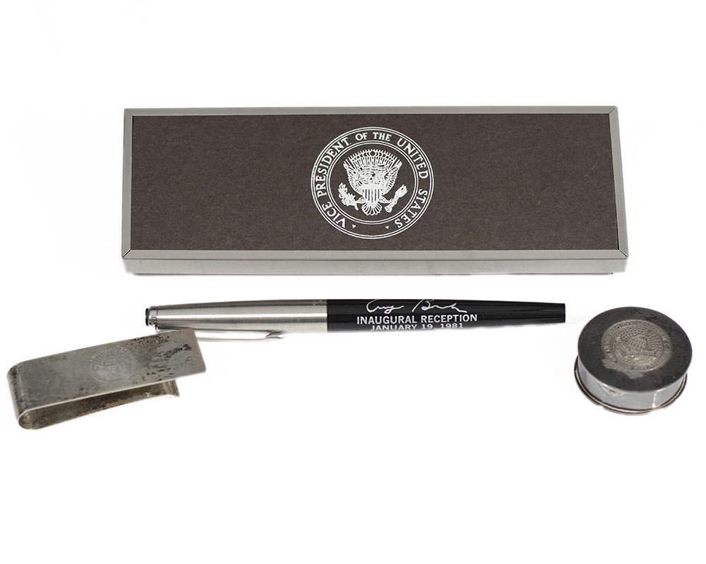 Ronald Reagan and George Bush Inaugural Gift Collection.