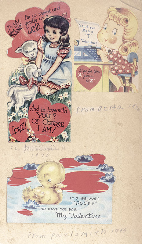 Antique Valentine Collection Album.