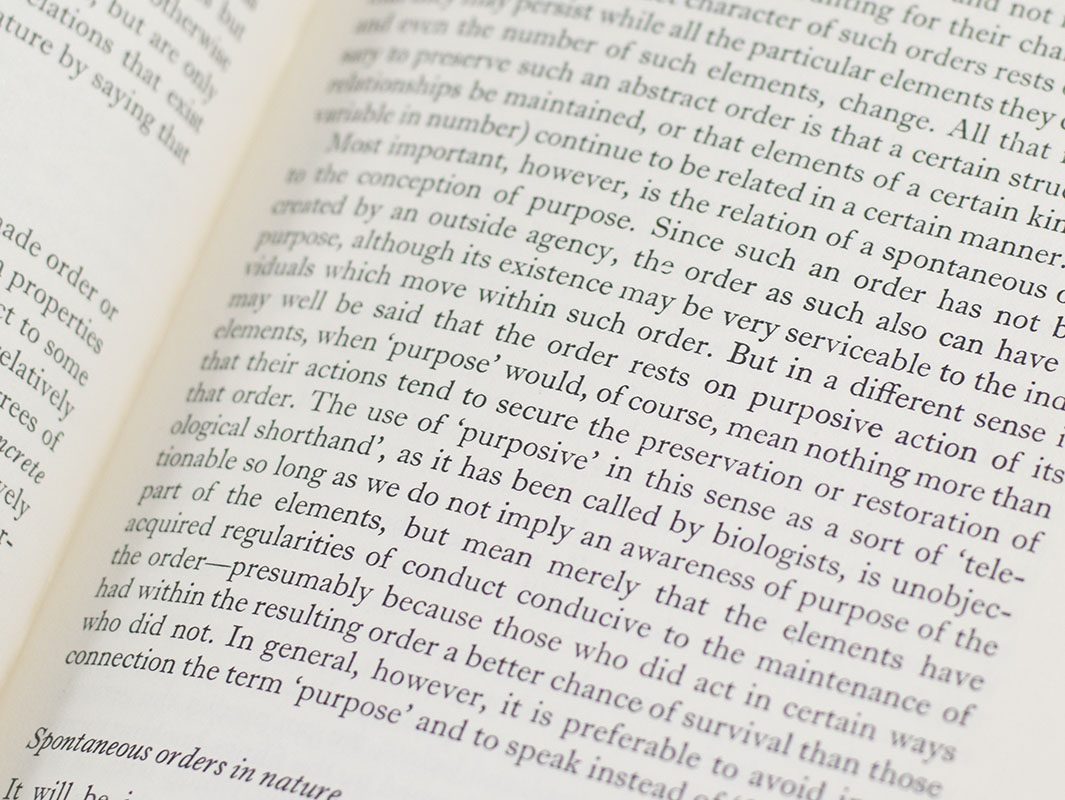 Law, Legislation and Liberty. A New Statement of the Liberal Principles of Justice and Political Economy.