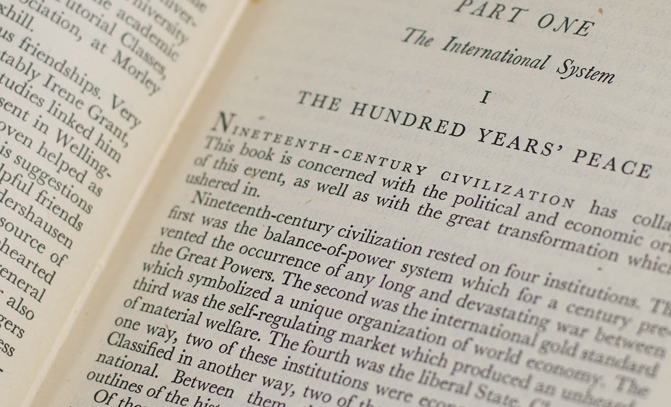 Origins of Our Time: The Great Transformation.