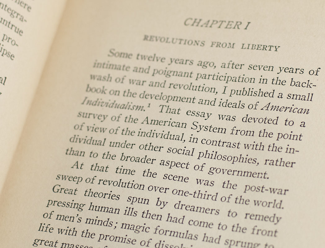 The Challenge to Liberty.