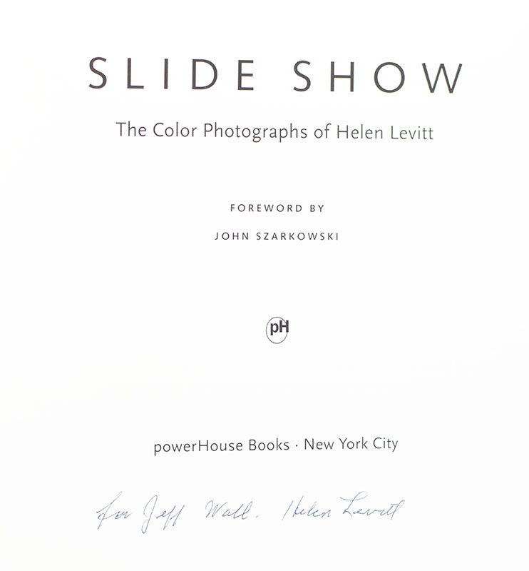 Slide Show: The Color Photographs of Helen Levitt. - Raptis Rare