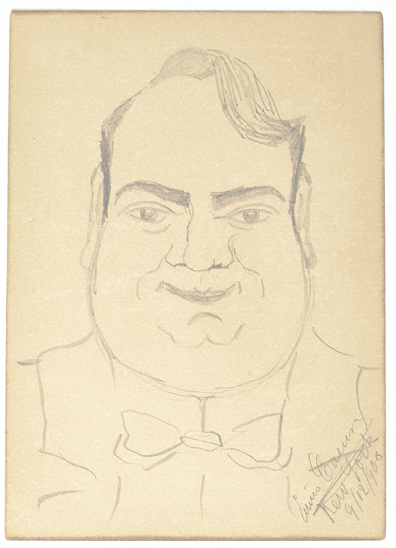 Enrico Caruso Signed Pri Fixe Menu.