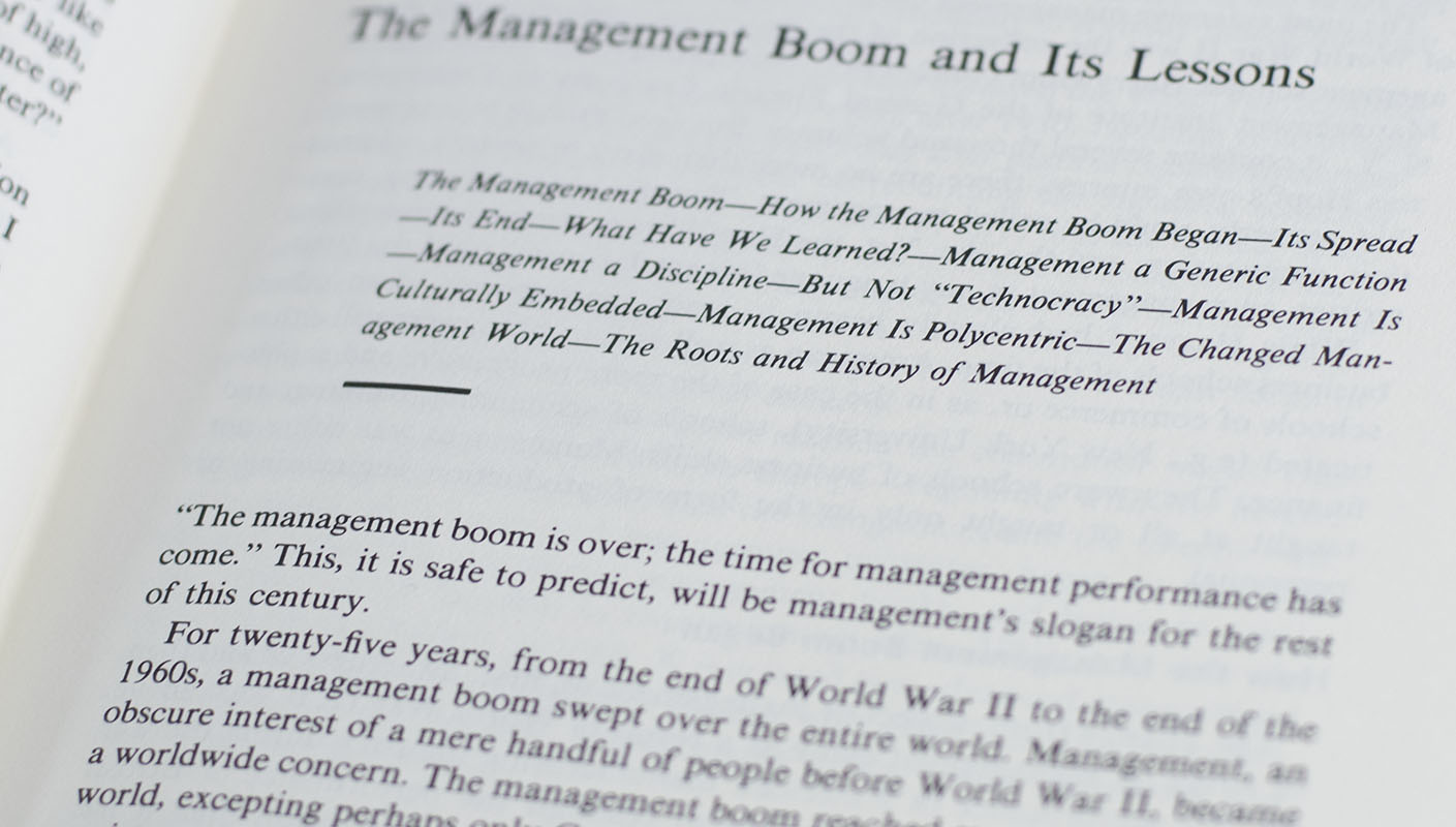 Management: Tasks, Responsibilities, Practices.