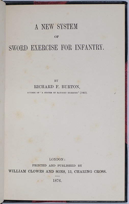 A New System of Sword Exercise for Infantry.