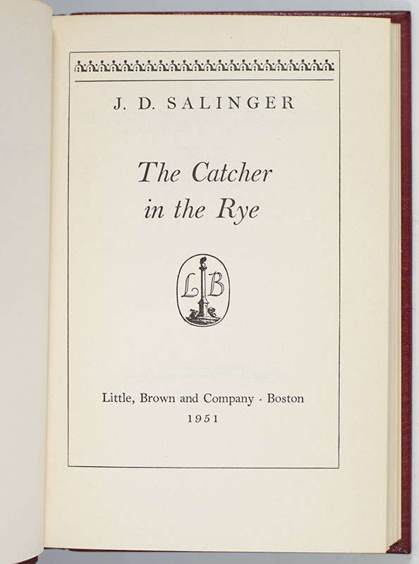 The Catcher In The Rye.