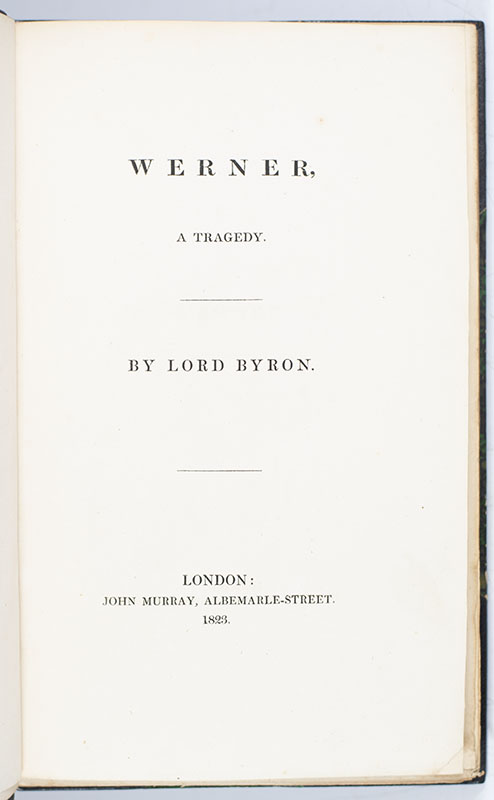 Werner. A Tragedy.