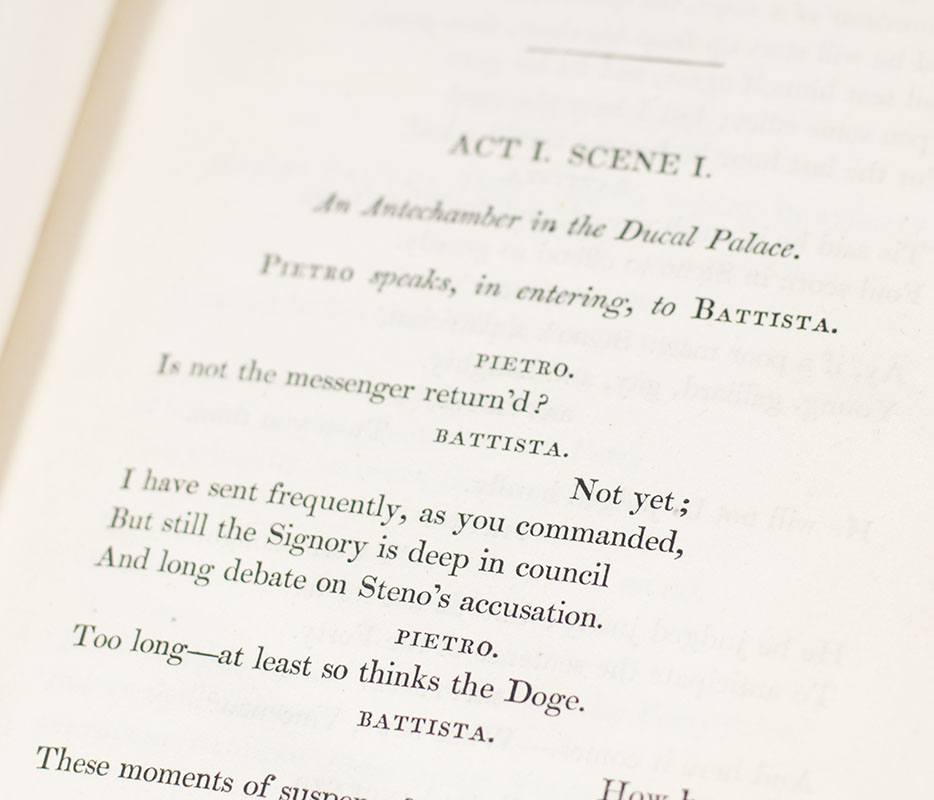 Marino Faliero, Doge of Venice. An Historical Tragedy. In Five Acts. With Notes. The Prophecy of Dante, a Poem.