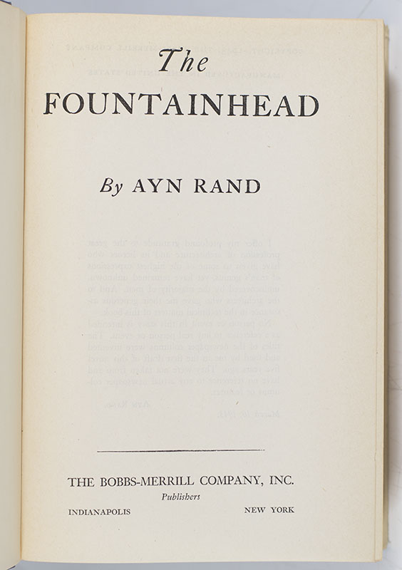 The Fountainhead.