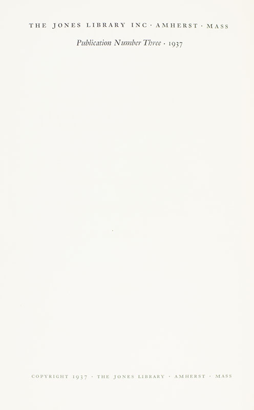 Robert Frost: A Bibliography.
