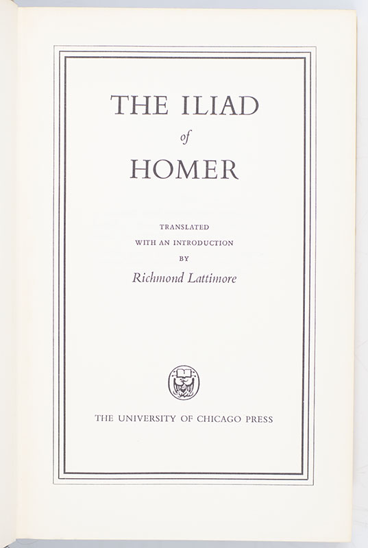 The Iliad of Homer & The Odyssey of Homer.