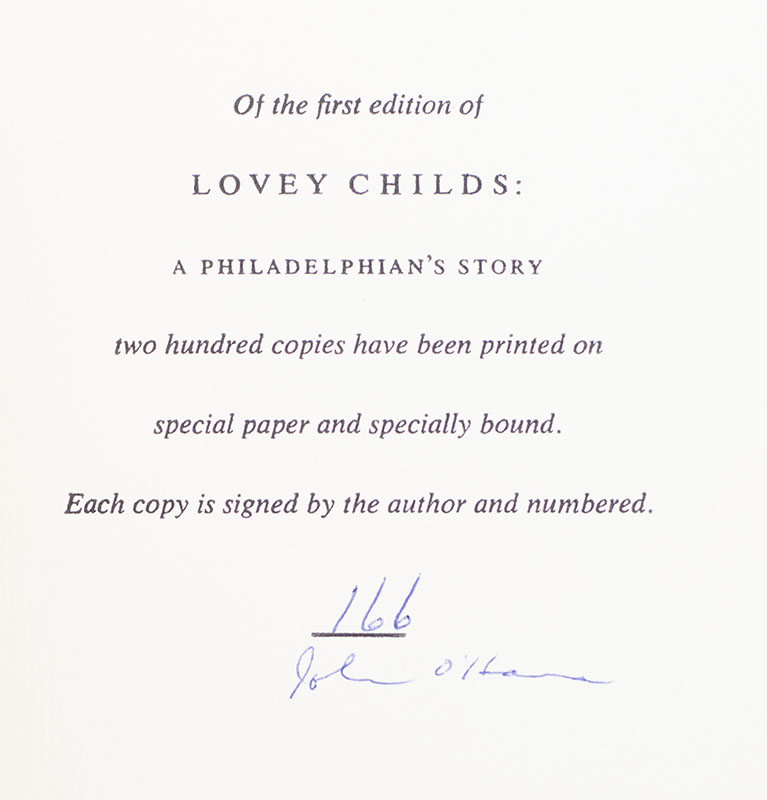Lovey Childs: A Philadelphian's Story.