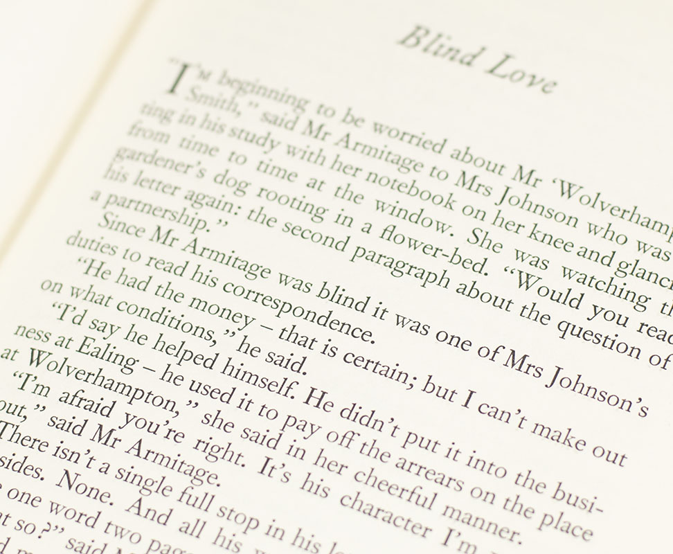 Blind Love and Other Stories.