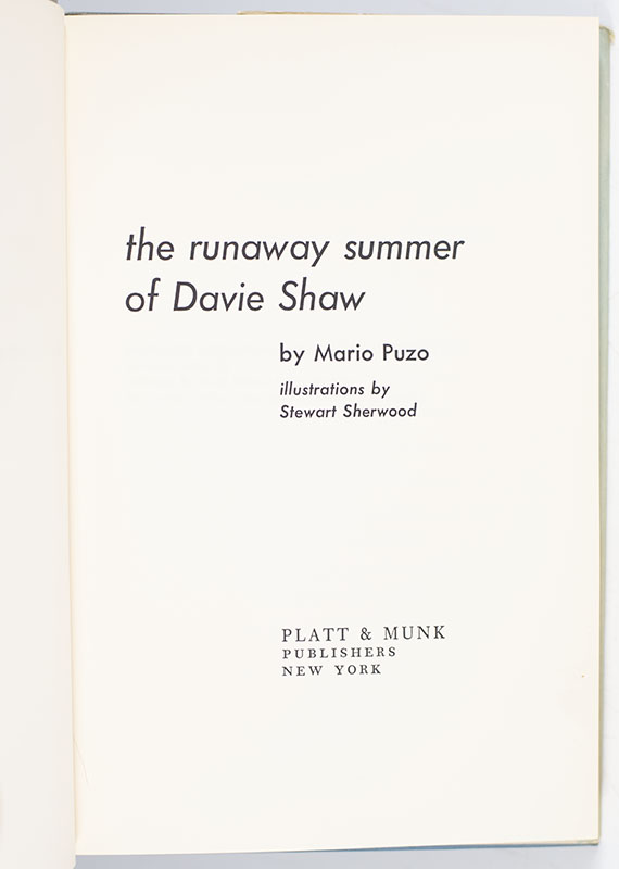The Runaway Summer of Davie Shaw.