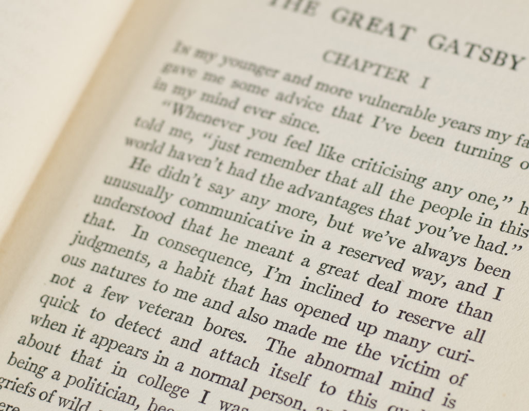 The Great Gatsby.