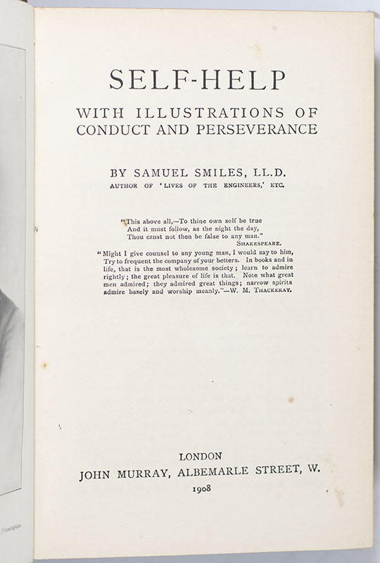 Self-Help. With Illustrations of Conduct and Perseverance.