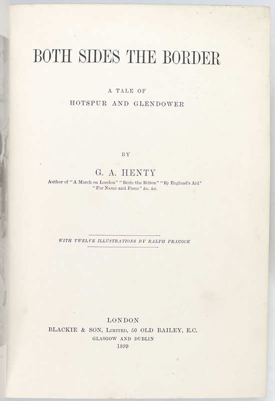 Both Sides the Border: A Tale of Hotspur and Glendower.