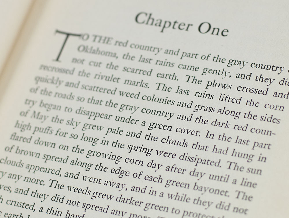 The Grapes of Wrath.