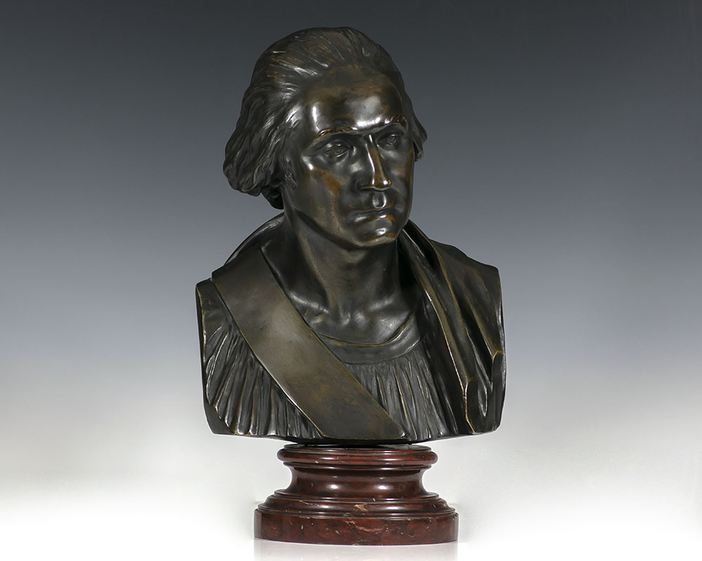 Jean Antoine Houdon George Washington Bronze Bust Raptis Rare Books 