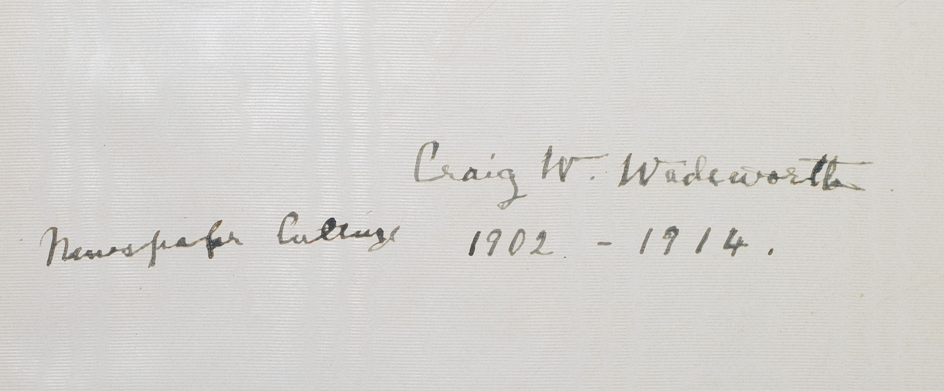 Theodore Roosevelt and Craig W. Wadsworth Rough Riders Collection.