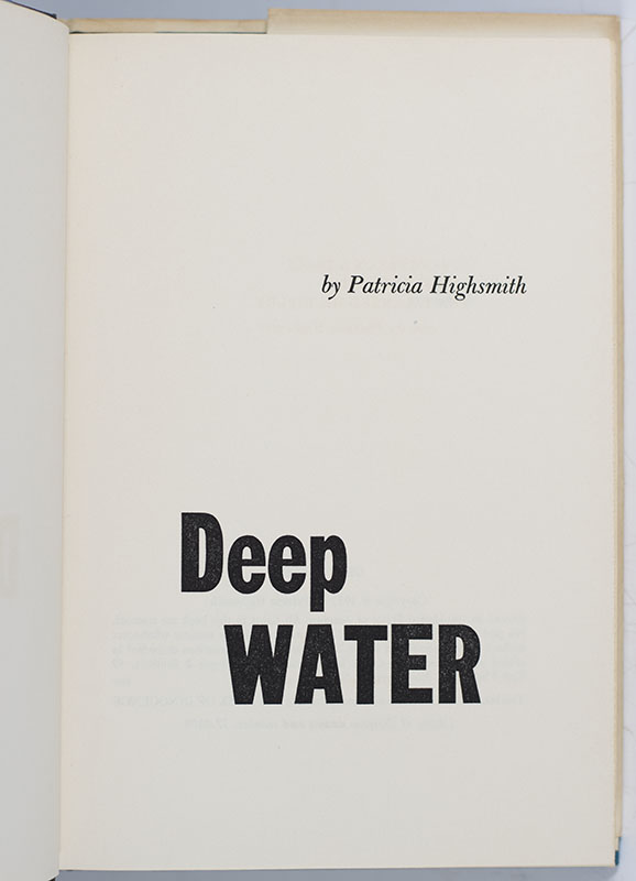 Deep Water.