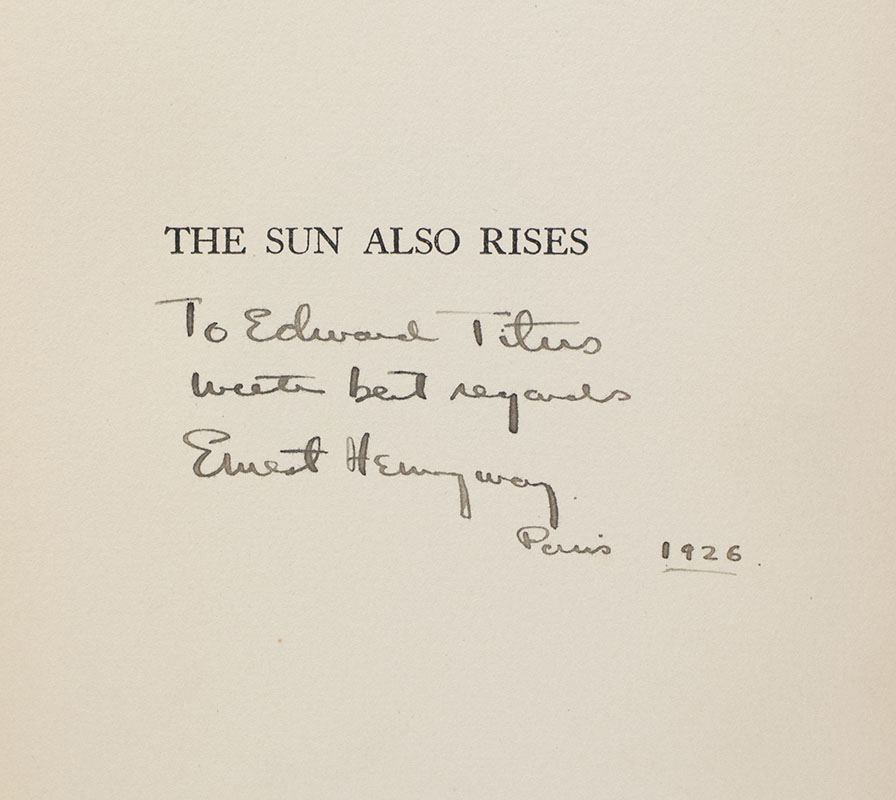 The Sun Also Rises.