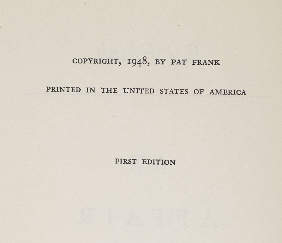 An Affair of the State.