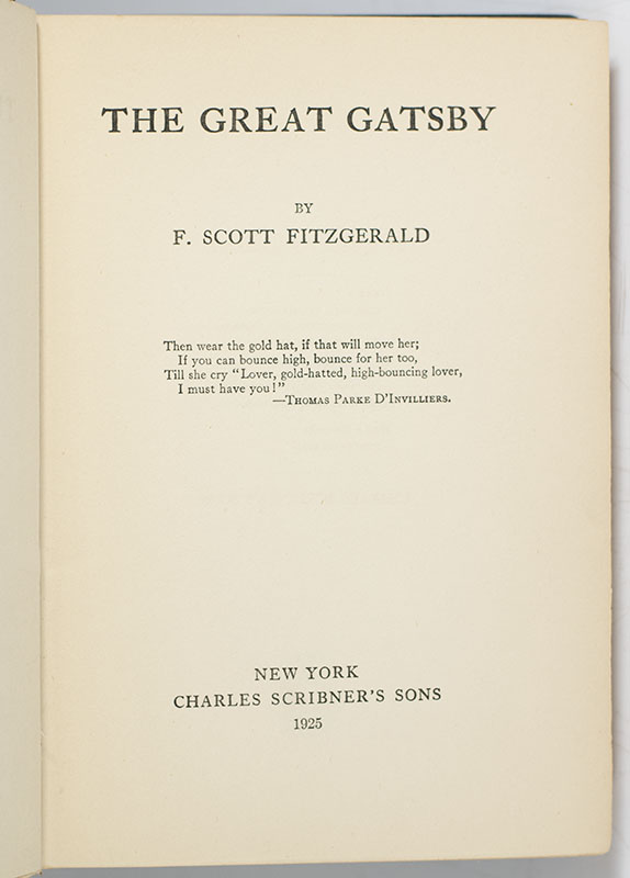 The Great Gatsby.