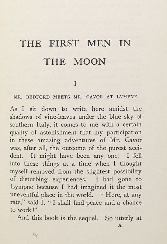 The First Men in the Moon.