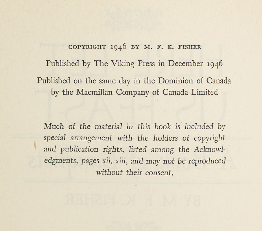 Here Let Us Feast: A Book of Banquets.