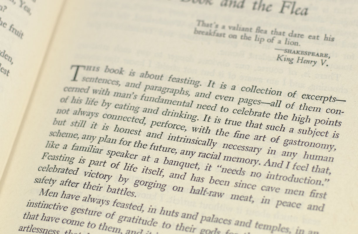 Here Let Us Feast: A Book of Banquets.
