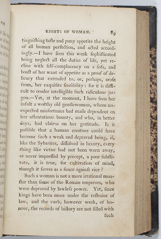 A Vindication of the Rights of Woman: With Strictures on Political and Moral Subjects.